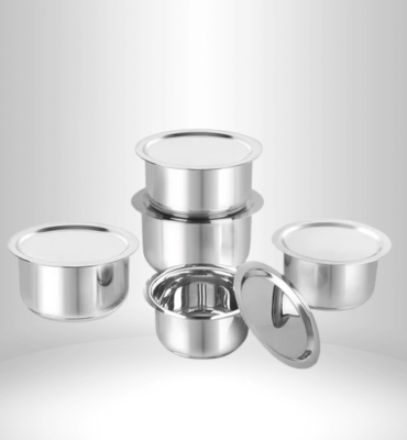 5 Piece Stainless Steel Dinner Set